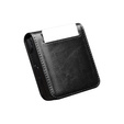 Carcasă portofel din piele neagră pentru Samsung Galaxy Z Flip7