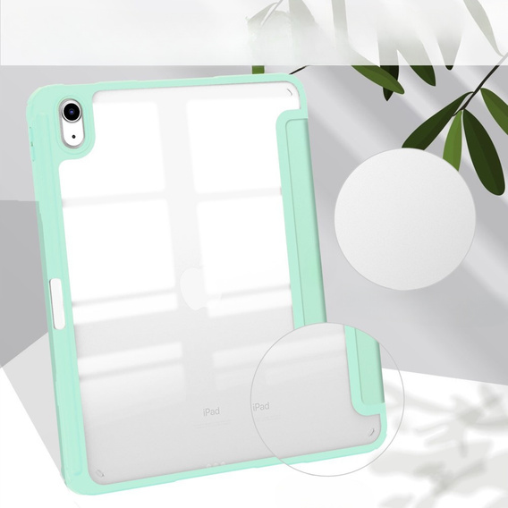 Husă pentru iPad 10.9 2022 10 Gen, Smartcase Hybrid, cu spațiu pentru stylus, verde