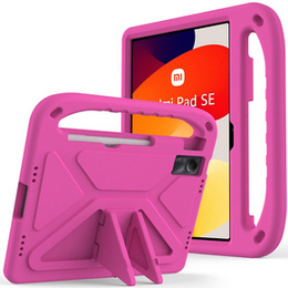 Husa pentru copii pentru Xiaomi Redmi Pad SE 11", Husa pentru copii cu mâner, roz