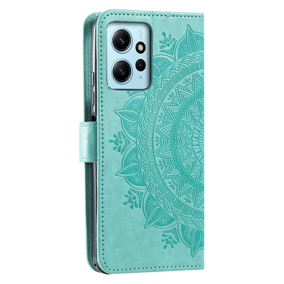 Cu clapetă pentru Xiaomi Redmi Note 12 4G, Mandala, verde