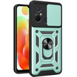 Husă blindată pentru Xiaomi Redmi 12C, CamShield Slide, verde