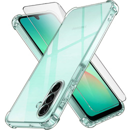 Carcasă pentru Samsung Galaxy A26, Erbord Dropproof, transparentă + Sticlă