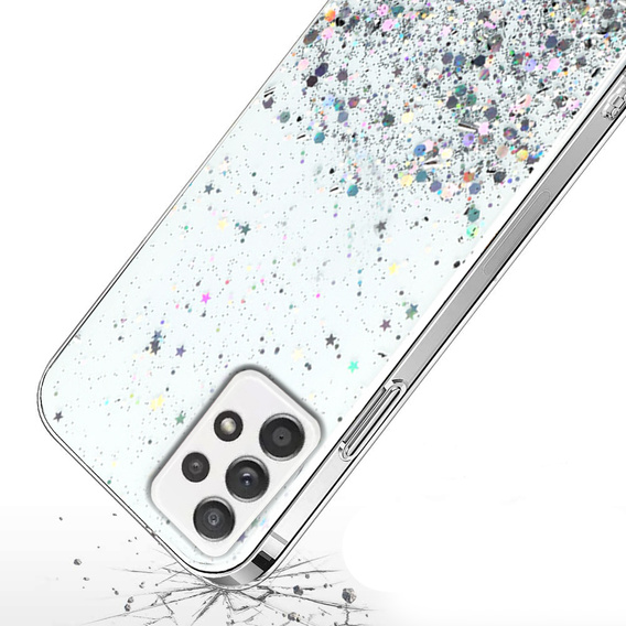 Huse pentru Samsung Galaxy A32 5G, Glittery, transparentă