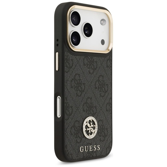 Husă GUESS 4G Strass Logo MagSafe pentru iPhone 17 Pro