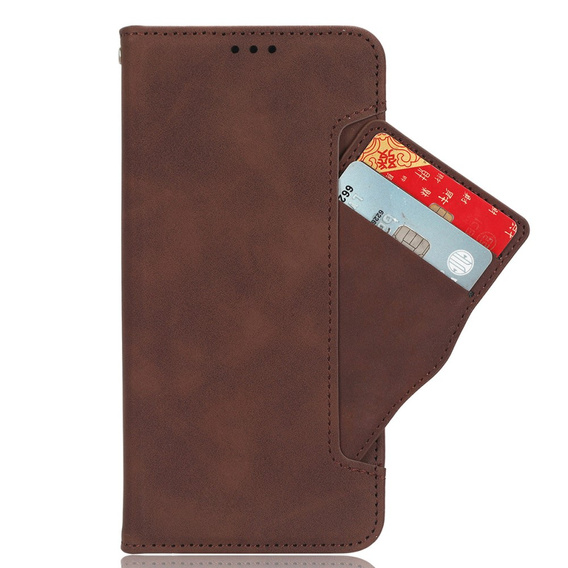 Cu clapetă pentru Xiaomi 14 Ultra, Card Slot, maro