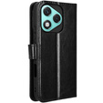 Cu clapetă pentru Honor 400 Lite, Crazy Horse Wallet, negru