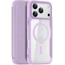 Husă Dux Ducis pentru iPhone 17 Pro Max, Skin X Pro, cu clapetă, pentru MagSafe, violet