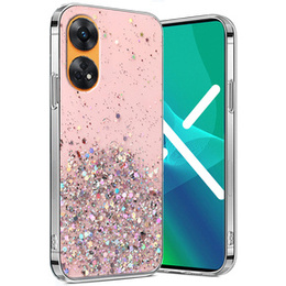 Huse pentru Oppo Reno8 T, Glittery, roz