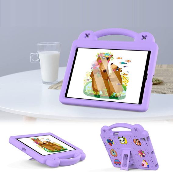 Husă pentru copii pentru Lenovo Tab M10 X505F X605F / Tab P10-X705F/L / Huawei T5 10.1, Cute Patterns, cu suport, violet