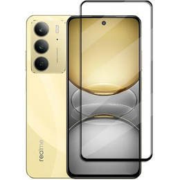 Sticlă călită 3D pentru Realme 14X / Realme C75, cadru negru