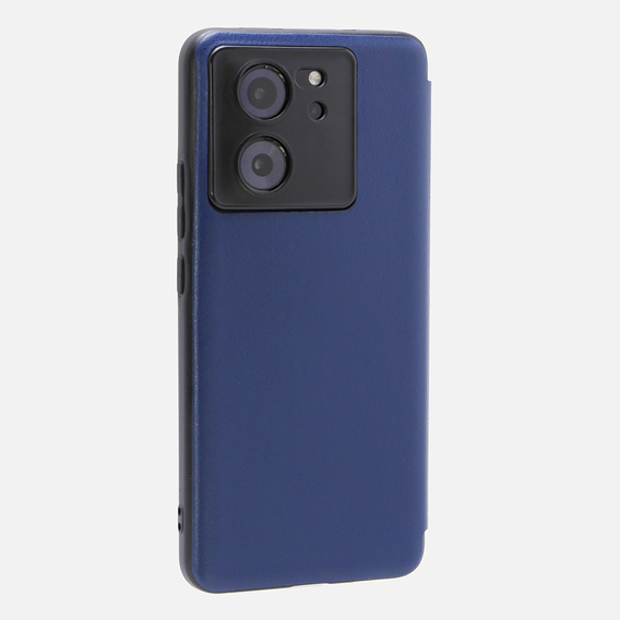 Husă pentru Xiaomi 13T / 13T Pro, cu clapetă Side View, albastru