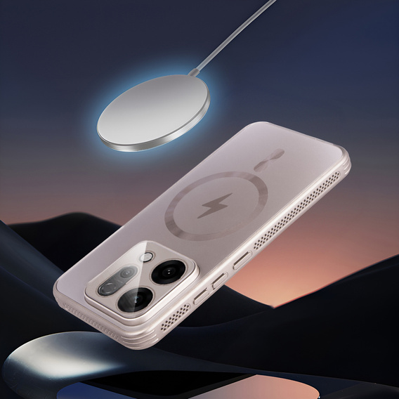 Husă pentru Oppo Reno 14, pentru MagSafe, cu protecție pentru cameră, aurie