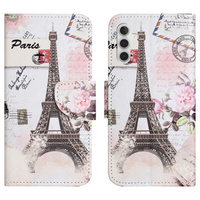 Cu clapetă pentru Samsung Galaxy M15 5G, Wallet, Eiffel Tower