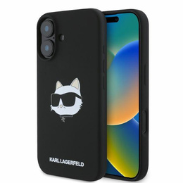 Husă din silicon cu imprimeu Choupette Karl Lagerfeld pentru iPhone 16