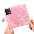 Cu clapetă pentru Xiaomi Redmi Note 13 5G, Mandala, roz rose gold