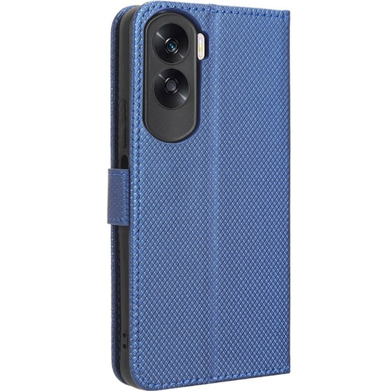 Cu clapetă pentru Honor 90 Lite 5G, Wallet Smart Magnet, albastru