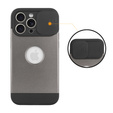 Huse pentru iPhone 15 Pro, ERBORD MagProtect Slide Camera, gri titan