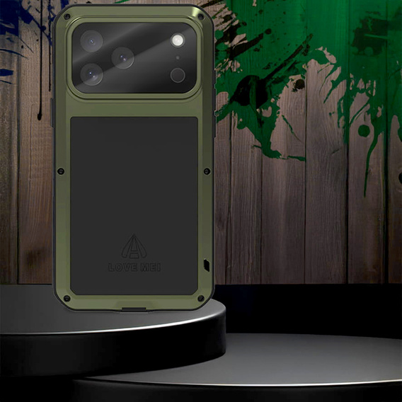 Carcasă blindată cu sticlă temperată pentru iPhone 17 Pro Max