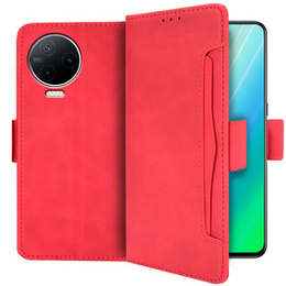 Cu clapetă pentru Infinix Note 12 2023, Card Slot, roșu