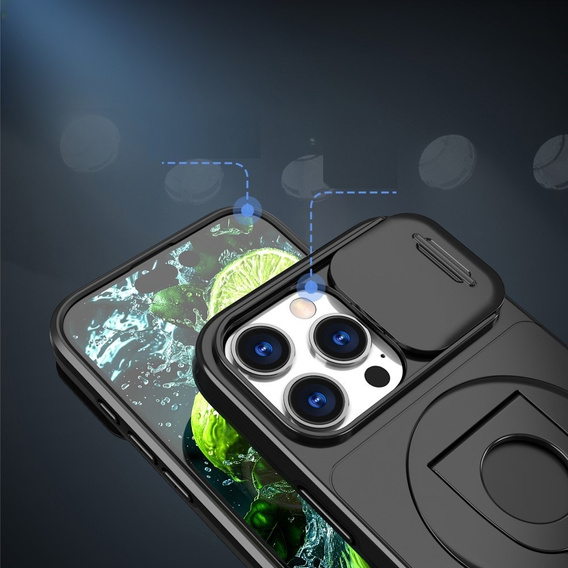 Husă pentru iPhone 16 Pro, Military Magnet, pentru MagSafe, negru