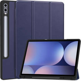 Husă pentru Samsung Galaxy Tab S10 Ultra, Smartcase cu spațiu pentru stylus, albastru închis