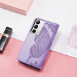 Cu clapetă pentru Realme C71, Butterfly, violet