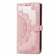 Cu clapetă pentru Realme C61, Mandala, roz rose gold
