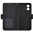 Cu clapetă pentru Oppo A38 4G / Oppo A18 4G, Card Slot, negru