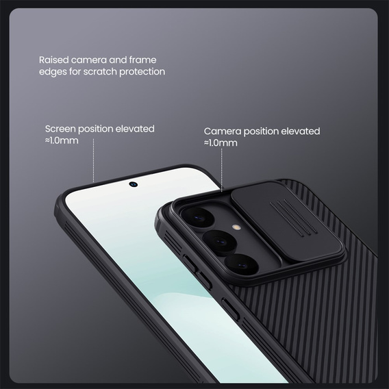 Carcasa Nillkin pentru Samsung Galaxy S25 FE, CamShield Pro MagSafe, negru