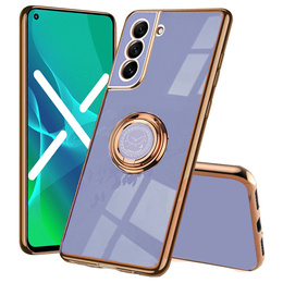 Huse pentru Samsung Galaxy S21 FE, Electro Ring, albastru