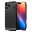 Carcasă Spigen Rugged Armor MagSafe pentru iPhone 17 Pro Max, negru mat