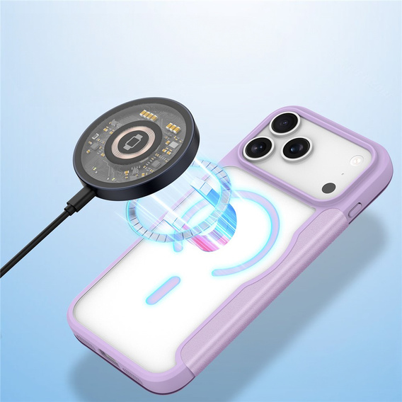Husă Dux Ducis pentru iPhone 17 Pro, Skin X Pro, cu clapetă, pentru MagSafe, violet