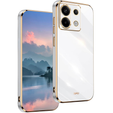 Husă pentru Xiaomi Redmi Note 13 Pro 5G, Glamour CamShield, alb