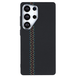 Carcasa pentru Samsung S25 Ultra, Carbon Fiber MagSafe, negru