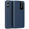 Husă cu clapetă pentru Samsung Galaxy S25 Edge, Smart View Wallet, albastru