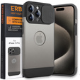 Huse pentru iPhone 15 Pro, ERBORD MagProtect Slide Camera, gri titan