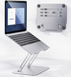 Suport pentru laptopuri din oțel până la 17", ERBORD P89, gri
