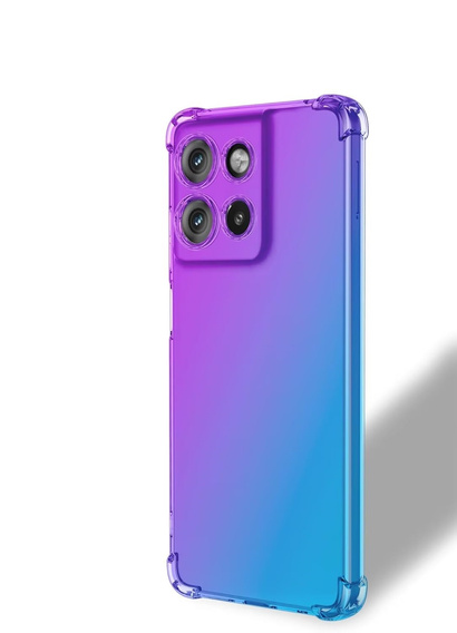 Husa pentru Motorola Moto G15 / Motorola Moto G15 Power, Gradient Dropproof, Violet / albastru