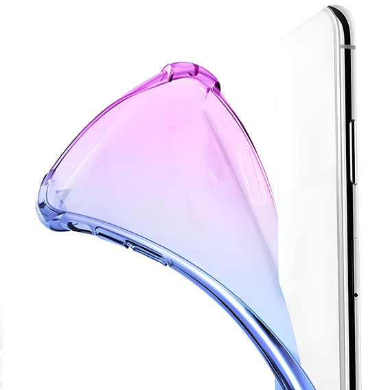 Husa pentru Realme 14 Pro+ 5G, Gradient Dropproof, Violet / albastru