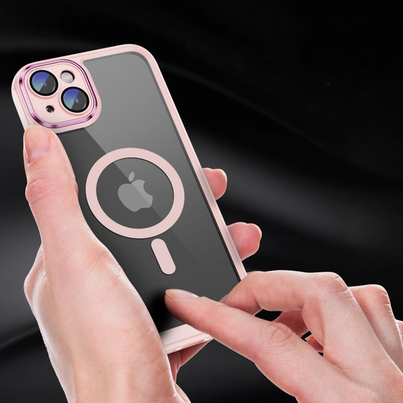 Husă pentru iPhone 15 Plus, ERBORD Impact Guard, MagSafe, roz