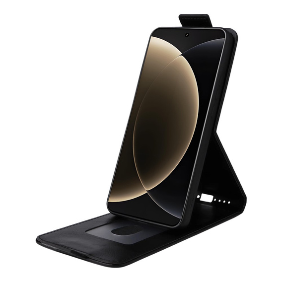 Cu clapetă pentru Xiaomi 15 Ultra, Flip, negru