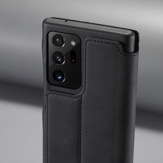 Cu clapetă pentru Samsung Galaxy Note 20 Ultra, LC.IMEEKE, negru