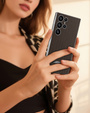 Huse pentru Samsung Galaxy S24 Ultra, GKK Woven Leather, cafea