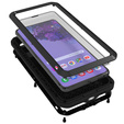 Love Mei Huse pentru Samsung Galaxy S21+ Plus, armored with glass, negru