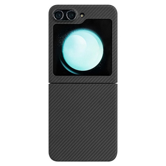 Husă pentru Samsung Galaxy Z Flip7 FE / Z Flip6, Aramid Fiber Cover, negru