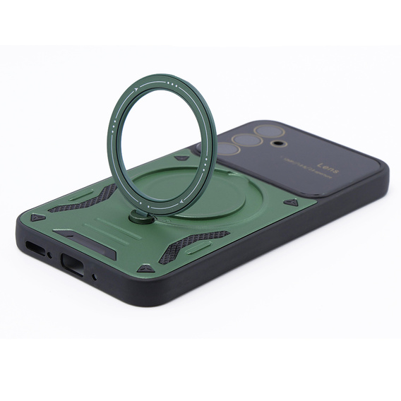 Husă blindată pentru Samsung Galaxy A54 5G, CamShield MagSafe, verde