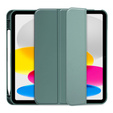 Carcasă pentru iPad 10.9 2022 10 Gen, Smart Pencil, cu suport pentru stylus, verde