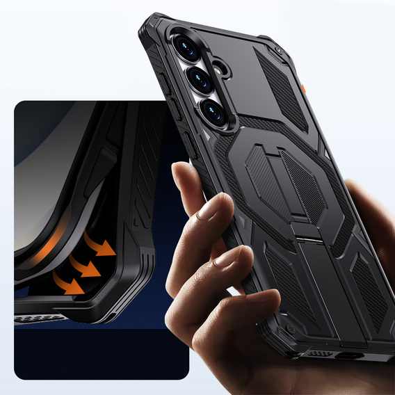 Husă de protecție compatibilă cu MagSafe, cu suport pentru Samsung Galaxy S25 FE