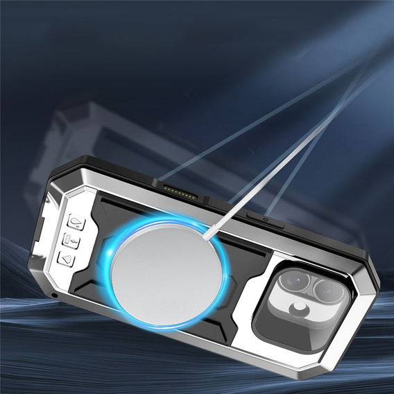 Husă blindată R-JUST cu protecție pentru ecran și suport pentru iPhone 17