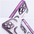 Husă pentru iPhone 16 Pro Max, Electro MagSafe, violet + Sticlă pentru ecran